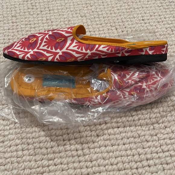 NWT ❤️Needham Lane slippers/scuffs. 💯 cotton upper. Rubber sole. Lux+prep - Picture 7 of 8